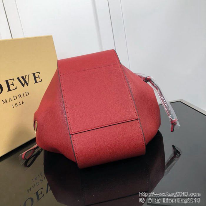 LOEWE羅意威 最新爆款 羅家Hammock系列 荔枝皮拼色 百搭款 小牛皮手提肩背包 0164  jdl1117